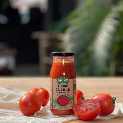 Tương Cà Chua Cô Đặc SPICO Hữu Cơ Dậy Vị Chai 255g Vừa Ăn Cho Gia Đình