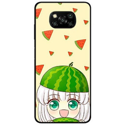 Ốp lưng dành cho Xiaomi Poco X3 mẫu Cặp Đôi Ăn Dưa