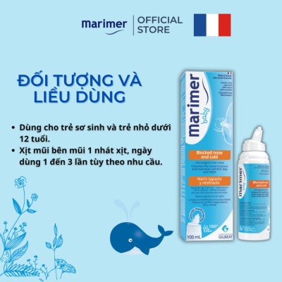 Xịt Mũi Nước Biển Sâu Marimer - Thông mũi, Giảm Nghẹt Mũi Dành Cho Trẻ Sơ Sinh - 7203C