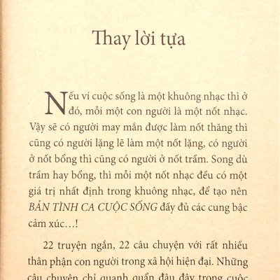 Bản Tình Ca Cuộc Sống - Tuyển Tập Truyện Ngắn