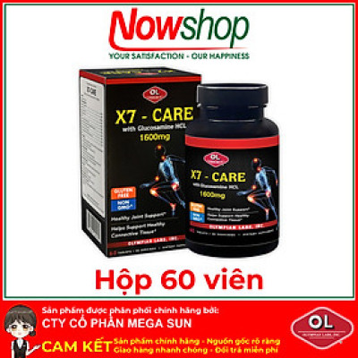 X7-Care Olympian Labs hộp 60 viên bổ khớp tăng tiết dịch khớp giảm đau nhức khô khớp thoái hoá khớp