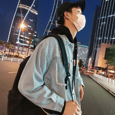 Áo khoác Jeans Nam Unisex phối chữ Brazil cực chất