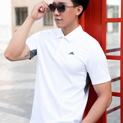 Áo Polo Nam Cổ Bẻ, Phối Nách, Xẻ Tà ALLPUR Công Nghệ Coolmax Siêu Mát - Chống Nhăn - Ngăn Mùi - Màu Trắng
