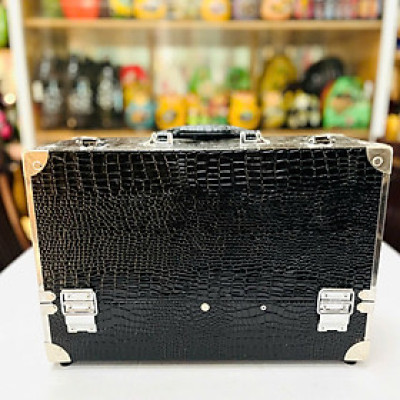 Sale sốc- Cốp bọc gốc inox, đựng dụng cụ make up trang điểm, nail, mi có khóa size 40x21x26 cm