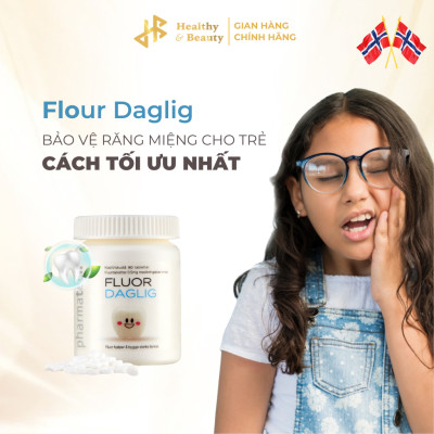 Combo 2 Thực phẩm bảo vệ sức khỏe Fluor Daglig - Lọ 90 viên