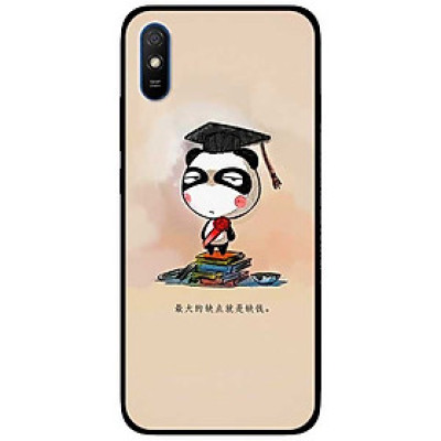 Ốp lưng dành cho Xiaomi Redmi 9A mẫu Gấu Trúc Tốt Nghiệp