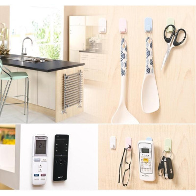 VỈ Móc Gài Dán Tường Treo Điều Khiển Điều Hòa, Móc Gài Dán Tường Đa Năng, Móc Treo Đa Năng, Tiện Dụng. Kingler 4080