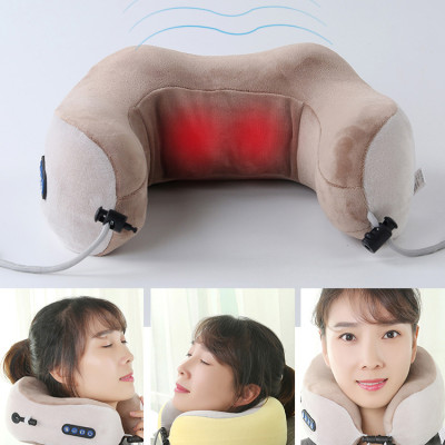 Gối Massage Cổ Thư Giãn, Gối Ngủ Văn Phòng , Gối Đi Du Lịch Chữ U Hàng Cao Cấp - Chính Hãng 