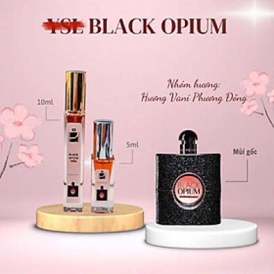 Tinh dầu nước hoa dạng xịt 5ml 10ml Y.S.L Black Opium (mùi nữ) quyến rũ, hấp dẫn
