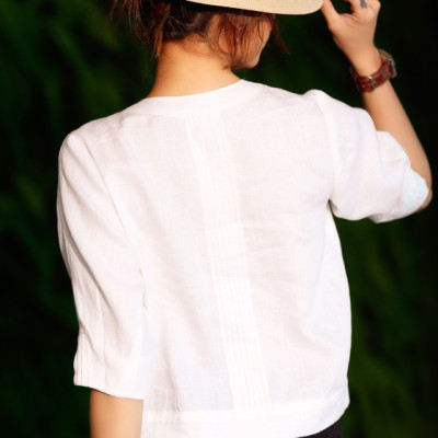 Áo Croptop Linen Jax TOP188 Thời trang thiết kế Hity