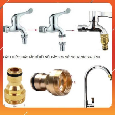 Bộ dây vòi xịt nước rửa xe, tưới cây , tăng áp 3 lần, loại 7m, 10m 206701-1 đầu đồng,cút,nồi v+ túi đựng bút