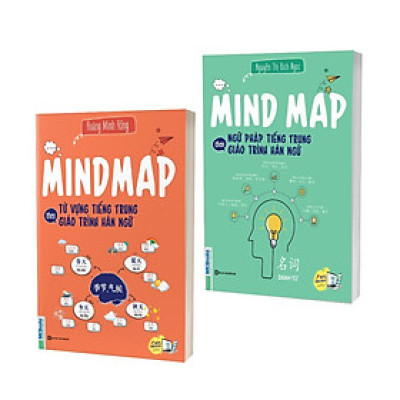 Sách - Mindmap Ngữ Pháp Tiếng Trung + Mindmap Từ Vựng Tiếng Trung Theo Giáo Trình Hán Ngữ - MCBooks