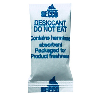 Túi hút ẩm Secco silica gel 1gr/gói - hàng chính hãng - Paper - chữ xanh 1 mặt