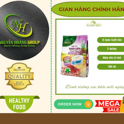 COMBO10: Gói Ngũ Cốc Gạo Lứt Huyết Rồng ít đường 400g( Tặng 1 Gói Yến Mạch)