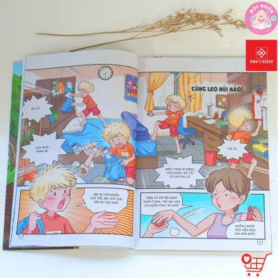 Sách - Thoát nạn trong tích tắc - Đối mặt với hỏa hoạn, lũ lụt, động đất - Dành cho bé từ 5-15 tuổi - Đinh Tị Books