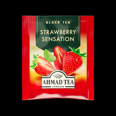 TRÀ AHMAD ANH QUỐC - DÂU (40g) - Strawberry Sensation - Thơm ngon và nhiều công dụng