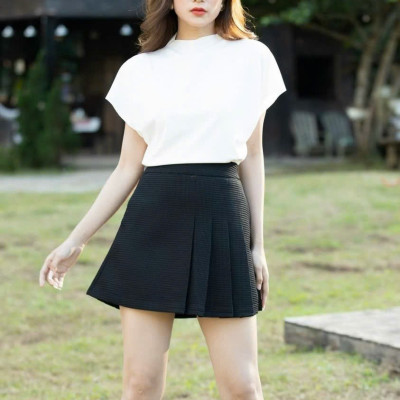 Set áo váy vest đen ngắn tay NGADO , set áo váy Nữ , set vest