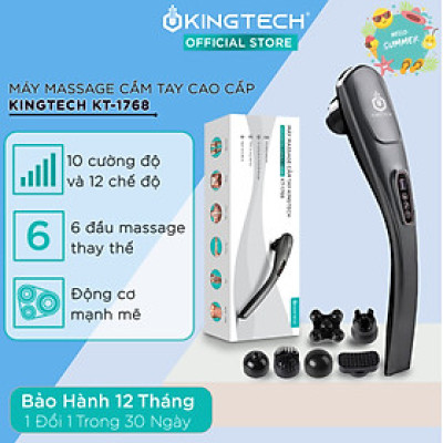 Máy Massage Cầm Tay Đa Năng KINGTECH  KT1768 - Mát Xa Chuyên Sâu Cho Cổ, Vai Gáy, Bụng, Lưng, Cánh Tay, Chân - Giảm Đau Mỏi Toàn Thân Cho Dân Văn Phòng, Gymer, Người Già, Người Lao Động Nặng - Món Quà Tuyệt Vời Cho Ông Bà, Bố Mẹ - Hàng Chính Hãng