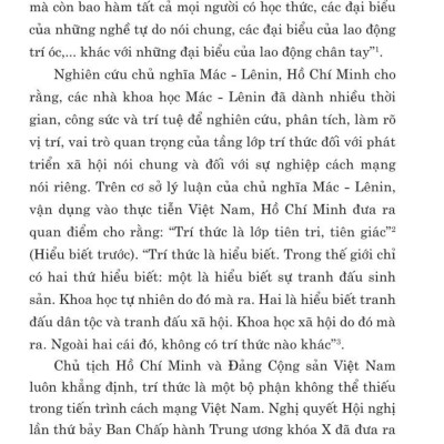 Giáo trình tư tưởng Hồ Chí Minh về công nhân, nông dân, trí thức ( bản in 2024)