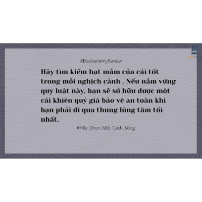 Sách Hãy Chọn Một Cách Sống - First News