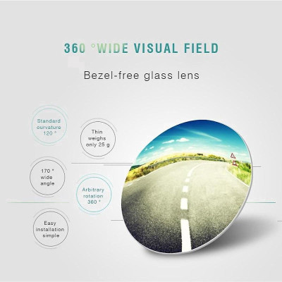 Gương cầu lồi ô tô xoay 360 độ cao cấp , gương kính chiếu hậu xóa điểm mù cho oto, xe hơi, xe bán tải, xe tải, xe máy