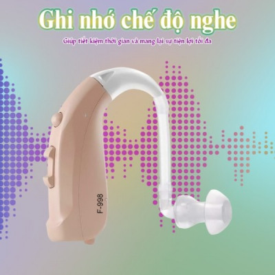 Máy trợ thính không dây mini Axon F-998 - có bộ lọc tiếng ồn hiện đại - Tặng kèm hộp đựng