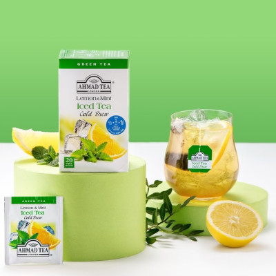 TRÀ PHA LẠNH AHMAD ANH QUỐC - BẠC HÀ (40g) - Lemon & Mint Cold Brew - Đặc biệt phù hợp trong những ngày hè nóng rực