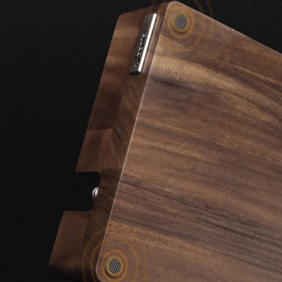 Feepie bàn đế nén cà phê tích hợp đập bã nổi đa năng gỗ óc chó Nam Mỹ