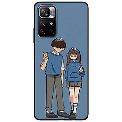 Ốp lưng dành cho Xiaomi Redmi Note 11 5G - Redmi Note 11T - Redmi Note 11S mẫu Cặp Đôi Say Hi