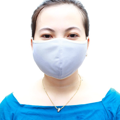 Khẩu trang chống nắng 2 lớp UPF50+ Zigzag MAS010 - Freesize - Xám