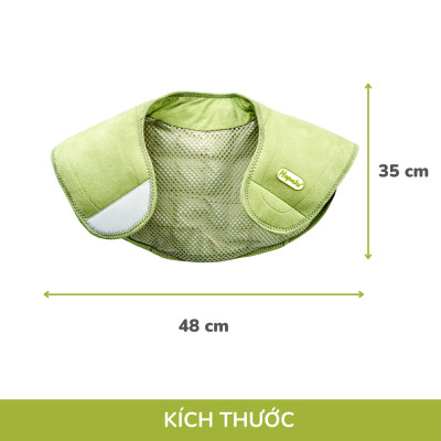 Bộ đai chườm nóng thảo dược giảm đau vai gáy dùng điện - Hapaku