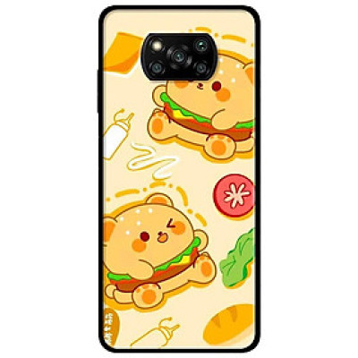 Ốp lưng dành cho Xiaomi Poco X3 mẫu Gấu Hamber