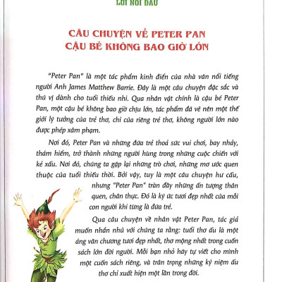 Văn Học Kinh Điển Thế Giới - Peter Pan (Tái Bản)