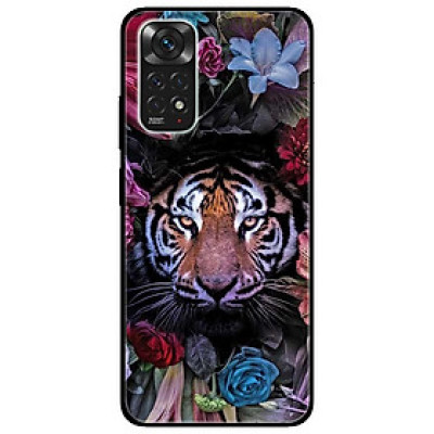 Ốp lưng dành cho Xiaomi Redmi Note 11 4G mẫu Sư Tử Và Hoa