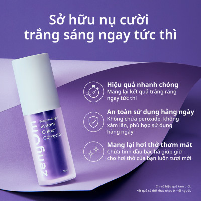 [Quà tặng không bán] Serum điều chỉnh màu răng Zenyum Bright 30ml