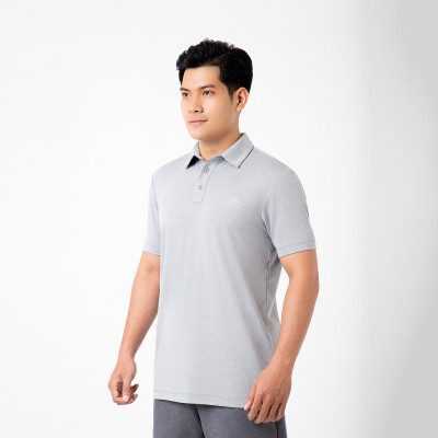 Áo Polo Golf Nam Cổ Sơ Mi Cao Cấp ALLPUR Công Nghệ Coolmax Chống Nhăn - Ngăn mùi - Màu Xám Grey