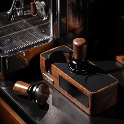 Feepie Tamper nén cà phê cố định lực cân bằng Wood charm