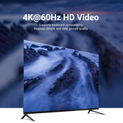 Đầu nối di động Vention AIEB0 HDMI 2.0 4K @ 60Hz khuếch đại tín hiệu 