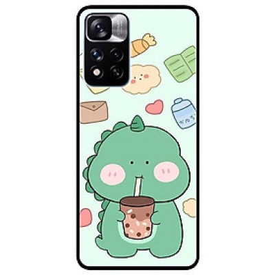 Ốp lưng dành cho Xiaomi Redmi Note 11 Pro 5G ( Bản Nội Địa ) - Khủng Long Uống Trà Sữa