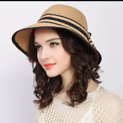 Nón mũ cói rộng vành đi biển chống nắng Vazano thời trang Hàn Quốc dona25082501