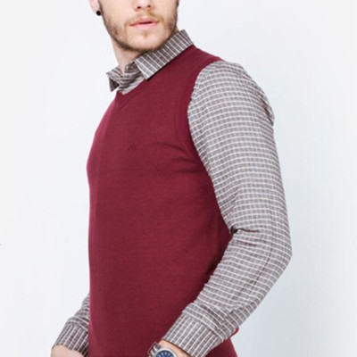 Áo Len Nam Aligro Gile đỏ đô ALENGL002