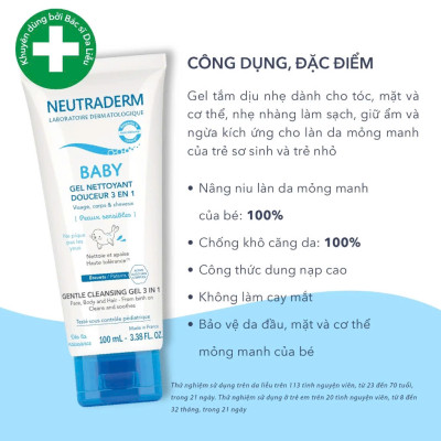 Hộp Quà 20.10 Cao Cấp: Xịt Vệ Sinh Mũi Nước Biển Sâu 100ml + Neutraderm Tắm Gội Baby 100ml