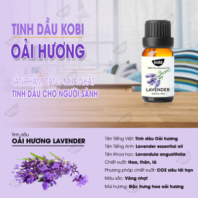Combo 3 Tinh Dầu Kobi Nhập Khẩu Ấn Độ: Tinh Dầu Oải Hương (30ml) + Tinh Dầu Cam Ngọt (30ml) + Tinh Dầu Vỏ Quế (30ml) - Tinh Dầu Thiên Nhiên Nguyên Chất, Tinh Dầu Xông Phòng