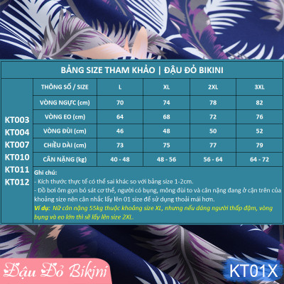 Đồ bơi dài tay cho mẹ và bà, Bikini 3 chi tiết cho tuổi trung niên, quần short lửng rời mix cùng chân váy, chất thun bơi lạnh đẹp | KT012