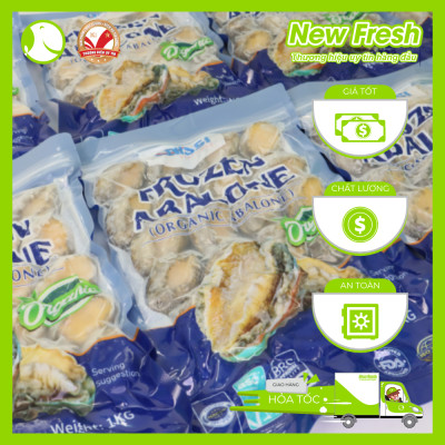 Bào Ngư Đông Lạnh Nissi - Túi 1Kg (20-22 con)