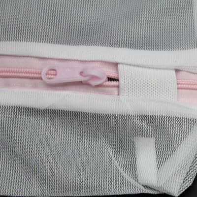 Combo bột tẩy lồng máy giặt sinh học cực mạnh, không chưa Clo 750g + túi lưới giặt quần áo 54×φ42cm - Màu hồng