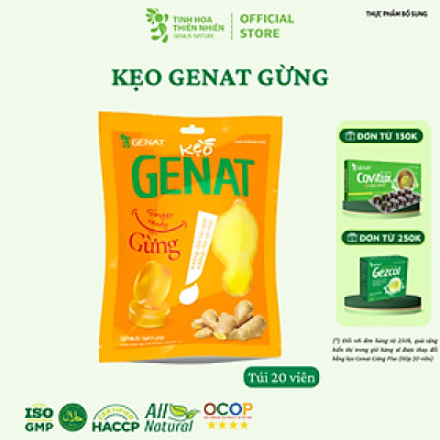 kẹo Genat Gừng (Túi 20 viên) - Tinh Hoa Thiên Nhiên