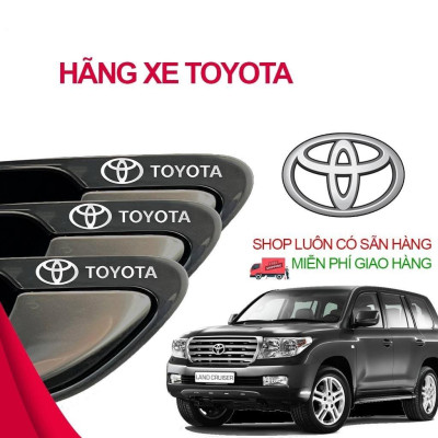 [TOYOTA] Miếng decal dán trang trí xe ô tô đẹp, tem kim loại chìm in logo hãng xe Toyota Camry, Altis, Vios, Wigo,Innova