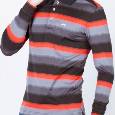 Áo thun nam dài tay kẻ ngang nhiều màu aligro ALGAPD006
