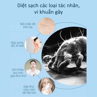 Túi Diệt Khuẩn Mền Gối Nệm HOMI Mã HK01 Công Nghệ Nhật Bản Chiết Xuất Tự Nhiên Loại Bỏ Ve Rận, Nấm Mốc Gây Ngứa Ngáy Khó Chịu [Combo 3 Hộp] - Hàng Chính Hãng